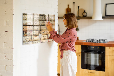 Magnetic board for drawing Wine Corks