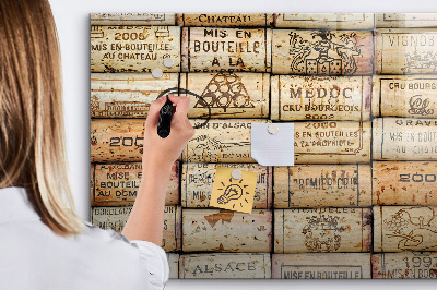 Magnetic board for drawing Wine Corks