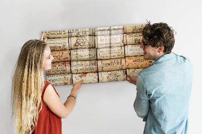 Magnetic board for drawing Wine Corks