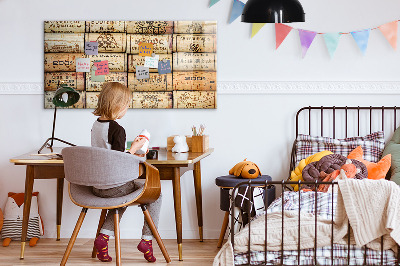 Magnetic board for drawing Wine Corks