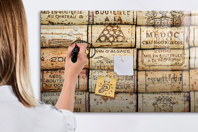 Magnetic board for drawing Wine Corks