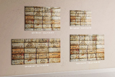 Magnetic dry erase board Wine Corks