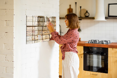 Magnetic board for drawing Wine Corks