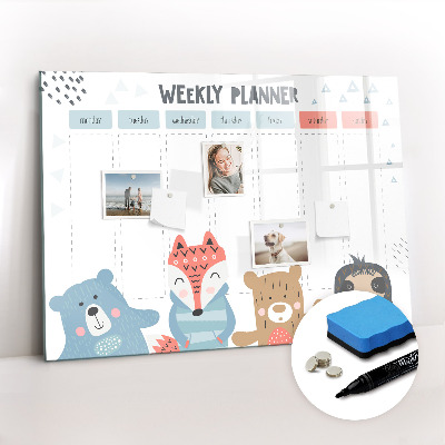 Dry erase magnetic board Wooden frames