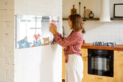 Magnetic board with marker Wooden frames