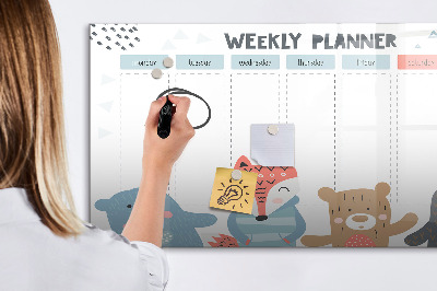 Magnetic board with marker Wooden frames