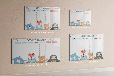 Magnetic board with marker Wooden frames