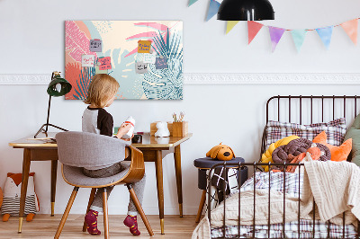 Dry erase magnetic board Weekly planner for children