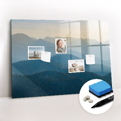 Magnetic dry erase board Pastel leaves