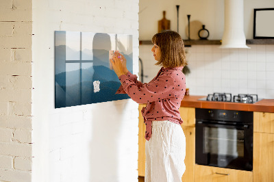 Magnetic board for writing Pastel leaves