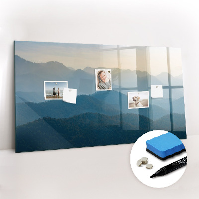 Magnetic dry erase board Pastel leaves