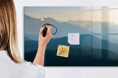 Magnetic board for writing Pastel leaves