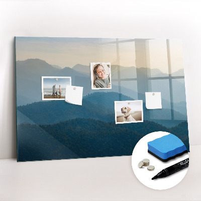 Magnetic dry erase board Pastel leaves