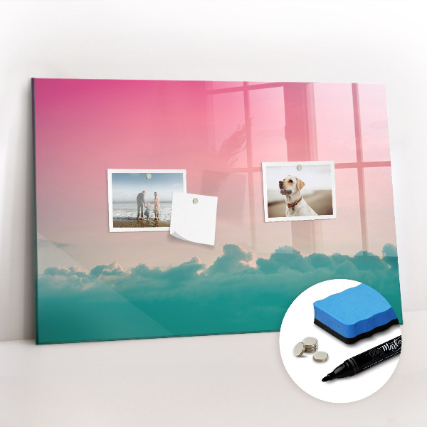 Dry erase magnetic board Abstract landscape