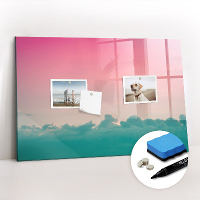 Dry erase magnetic board Abstract landscape