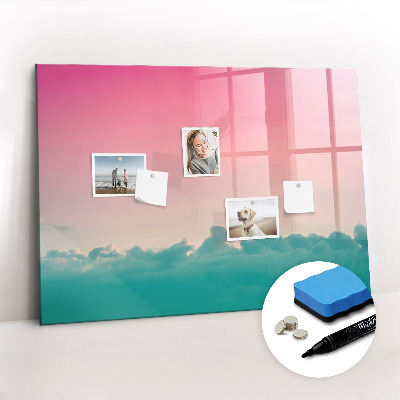 Dry erase magnetic board Abstract landscape