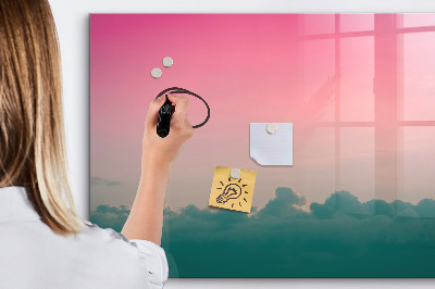 Dry erase magnetic board Abstract landscape