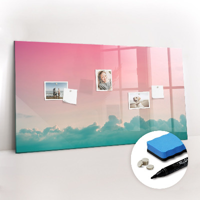 Dry erase magnetic board Abstract landscape