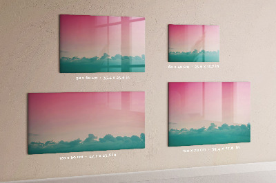 Dry erase magnetic board Abstract landscape
