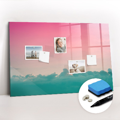 Dry erase magnetic board Abstract landscape
