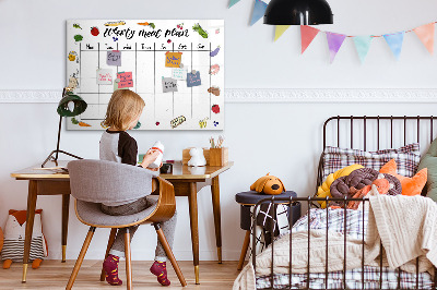 Magnetic dry erase board Wooden frame