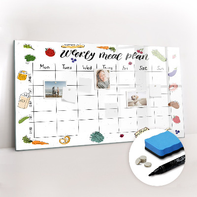 Magnetic dry erase board Wooden frame