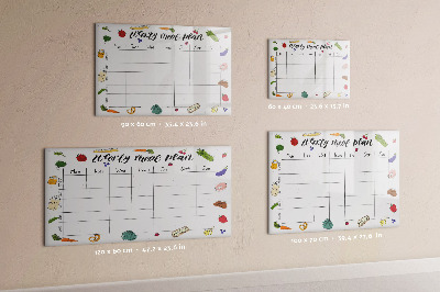 Magnetic dry erase board Wooden frame