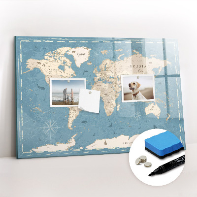 Dry erase magnetic board Meadow flowers