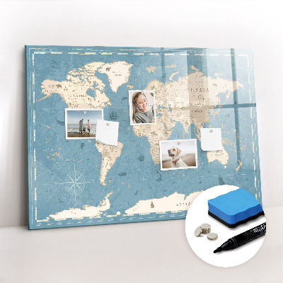 Dry erase magnetic board Meadow flowers