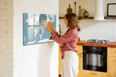 Dry erase magnetic board Meadow flowers