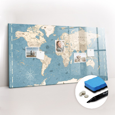 Dry erase magnetic board Meadow flowers