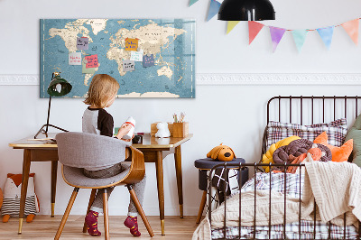 Dry erase magnetic board Meadow flowers