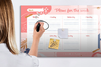 Magnetic dry erase board Vintage world map
