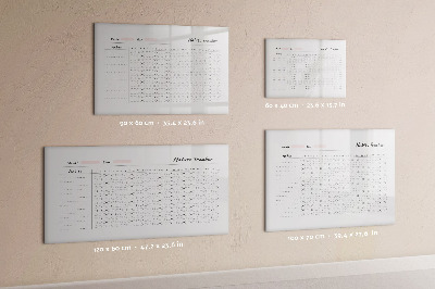 Magnetic dry erase board Wood panels pattern