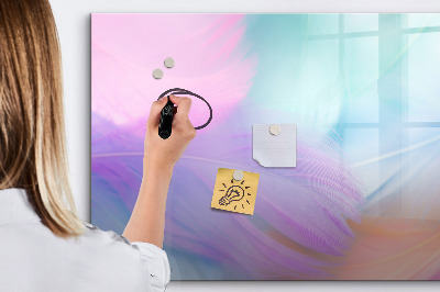 Dry erase magnetic board Blue old wood