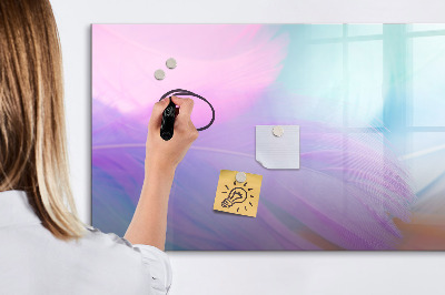 Dry erase magnetic board Blue old wood