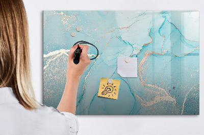 Magnetic dry erase board Colorful feathers