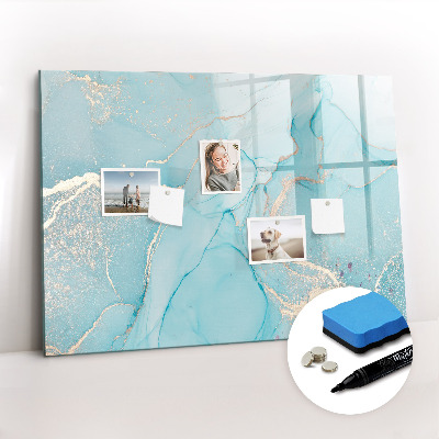 Magnetic dry erase board Colorful feathers