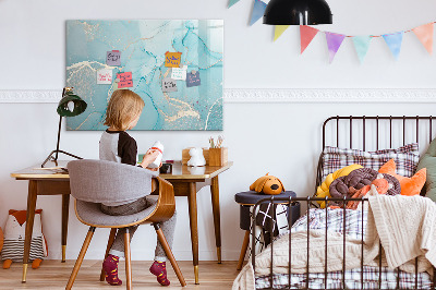 Magnetic dry erase board Colorful feathers