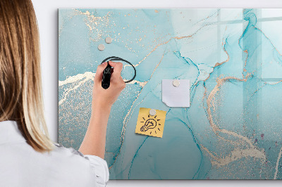 Magnetic dry erase board Colorful feathers