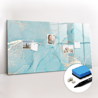 Magnetic dry erase board Colorful feathers