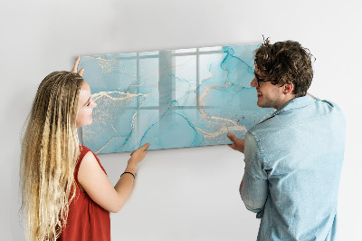 Magnetic dry erase board Colorful feathers