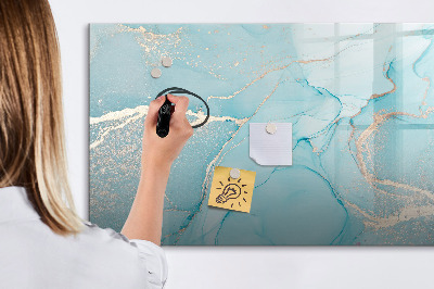 Magnetic dry erase board Colorful feathers