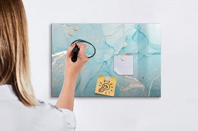 Magnetic dry erase board Colorful feathers