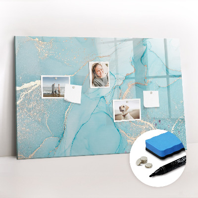 Magnetic dry erase board Colorful feathers