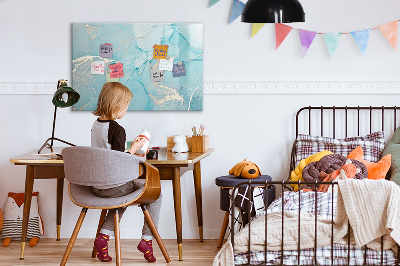 Magnetic dry erase board Colorful feathers