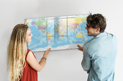 Dry erase magnetic board Decorative marble