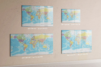 Dry erase magnetic board Decorative marble