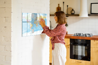 Dry erase magnetic board Decorative marble