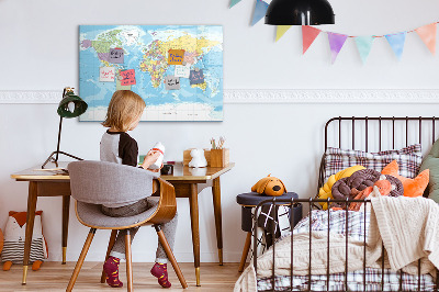 Dry erase magnetic board Decorative marble